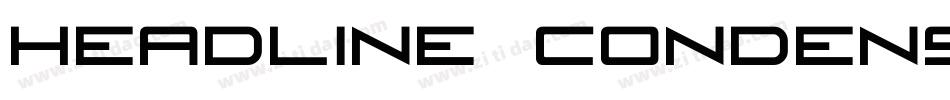 Headline Condensed Italic字体转换